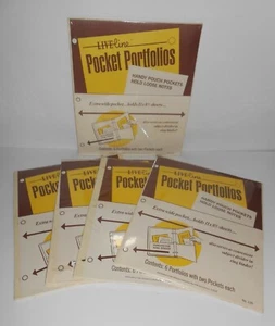 Lot of Vintage LiveLine Pocket Portfolios for 3-ring binders - Picture 1 of 3
