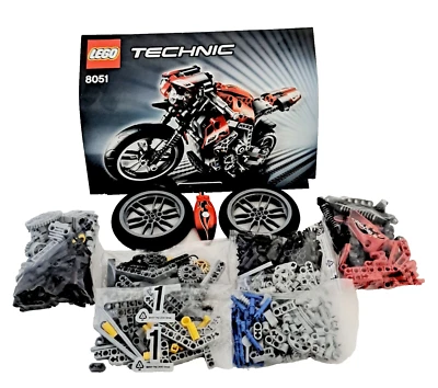 LEGO Technic 8051 Motorrad 2in1 100 % komplett inkl. Bauanleitung ! - Bild 1 von 2