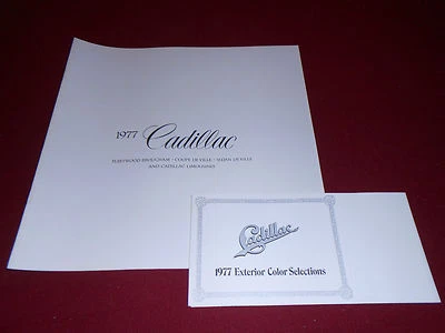 1977 CADILLAC DEVILLE,FLEETWOOD И ЛИМУЗИН КАТАЛОГ + 77 ЦВЕТ КРАСКИ СКОЛЫ БРОШЮРА - Изображение 1 из 4