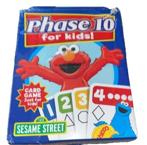 Phase 10 For Kids! Card Game Elmo Sesame Street Vtg 2008 Ages 4+ 2-6 Players A2 - Picture 1 of 9
