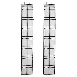 Over The Door Shoe Organizer, 14 Large Mesh Pockets Hanging Shoe Rack for Clo... - Picture 1 of 7