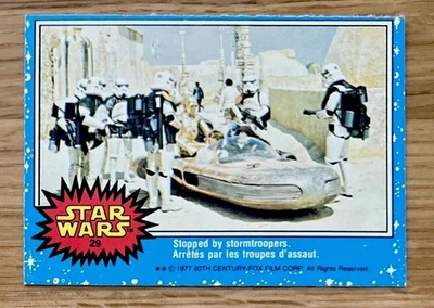 Topps Star Wars OPC Blue 1977 #29 RARE Card! Stopped by Stormtroopers! Exc - Image 1 of 2