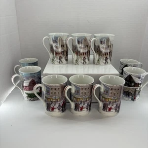 LENOX American Christmas 12oz. Mugs Set of 10 - Picture 1 of 10
