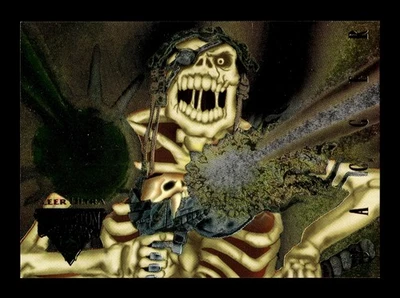 6-0-1-NS PWE . skeleton warriors . 1995 fleer . powerblast . #7 - Image 1 of 2