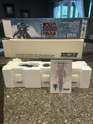 NHRA Doug Vancil 1:9 Diecast VANCE & HINES Drag Bike Motorcycle New In Box - Image 1 of 4