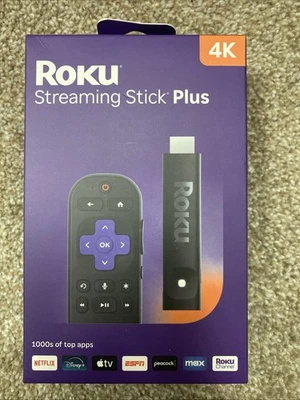 Roku Streaming Stick Plus 2025-4K and HDR Roku Streaming Device for TV Remote
