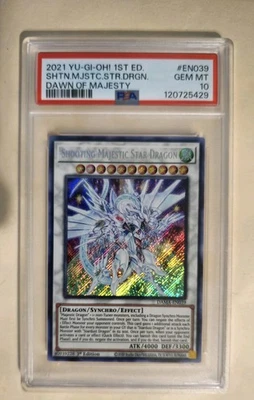 Shooting Majestic Star Dragon Secret Rare 1st Edition PSA 10 - Image 1 of 2