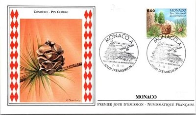 Monaco FDC 1991 Conifers Swiss Pine - A02780 - Image 1 of 2