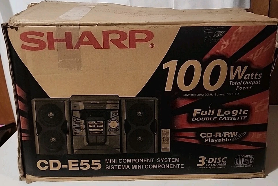 Sharp CD-55 100 Вт 3 диска CD чейнджер система неиспользованный - Изображение 1 из 3