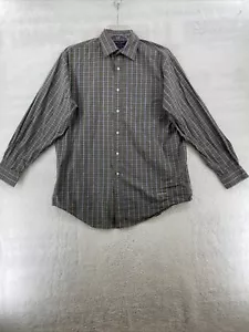 Daniel Cremieux Men's M Long Sleeve Green Blue Plaid Shirt Button Up Classic Fit - Picture 1 of 8