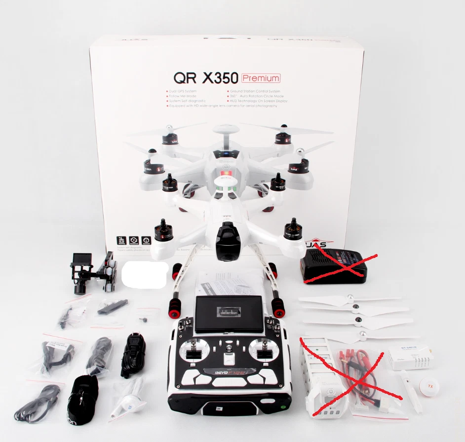 Walkera QRX350 Premium RTF F12E G3D Drohne FPV Quadrocopter UVP 1299€ OHNE AKKU! - Bild 1 von 4