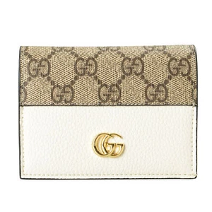 Portafoglio donna Gucci in pelle GG Marmont porta carte di credito - Foto 1 di 6