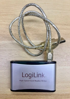 LogiLink Card Reader/Writer Karten Leser Lesegerät All-in-One Alu Logi Link - Bild 1 von 3