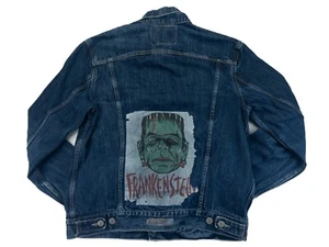 Levis Denim Trucker Jacke Herren L mit Frankenstein Aufnäher Klassiker Levis Rebel - Bild 1 von 21