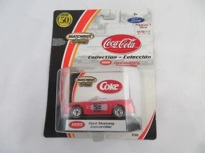 Matchbox Collectibles Coca Cola 1999 Ford Mustang Convertible with Real Riders - Image 1 of 4
