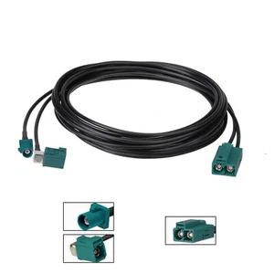 Fakra Double Z Female to Fakra Z Male Female 2.5m for Radio Head Unit CD Media - Imagen 1 de 4