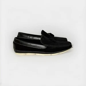 Zriang Black Suede Tassel Loafer Men's 11 Driving Moccasin Quiet Luxury Classic - Picture 1 of 8