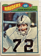 1977 Topps John Matuszak Signed - Goonies Sloth Oakland Raiders #173