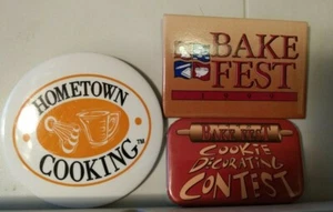 Collectible Rare Baking & Cooking Advertising Buttons / Pins - Picture 1 of 10