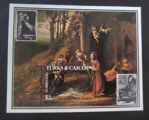 Turks & Caicos 1984 Easter 450th Death Ann Correggio MS809 MNH UM unmounted mint - Foto 1 di 1