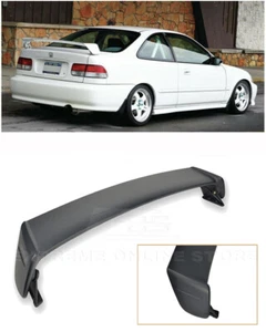 For 96-00 Honda Civic 2Dr Coupe Mugen Style ABS Plastic Rear Wing Spoiler Lip  - Bild 1 von 7