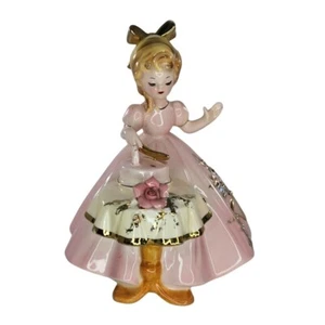 Vintage Josef Originals Leslie Birthday Party Girl Series Cutting Cake Figurine - Picture 1 of 11