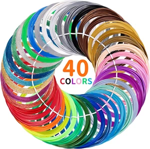 3D Pen Filament Refills 40 Colors PLA Filament Compatible with MYNT3D SCRIB3D PI - Picture 1 of 12