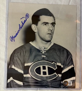 Maurice "Rocket" Richard SIGNED 8x10 SIGNED Beckett Authentic # BE65664 - Picture 1 of 3