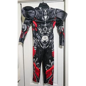 Boys Transformers Autobot Hot Rod Muscle Costume JUMPSUIT ONLY Halloween Kids - Picture 1 of 11