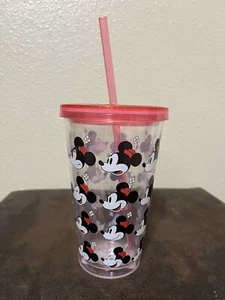 Taza vaso feliz alegre expresiones de Mickey y Minnie Mouse de Disney Store - Imagen 1 de 5