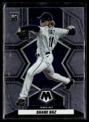 2022 Panini Mosaic #247 Shane Baz RC Rays Baseball Card 1803M - Image 1 of 2