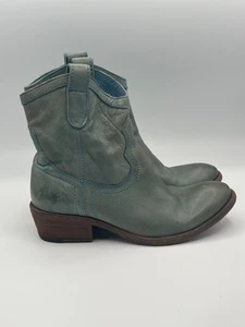Frye Billy Bota Corta Pull On Azul Envejecido Bota Occidental Mujer Talla 6 B - Imagen 1 de 17
