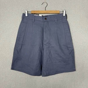 VINTAGE Chaps Ralph Lauren Shorts Men's 29x8 Light Blue Linen Blend Bermuda NWT - Picture 1 of 10