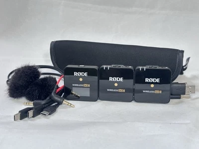 RØDE Wireless GO II Dual Channel Microphone System w/ Cables, Muffs & Case - Image 1 of 2