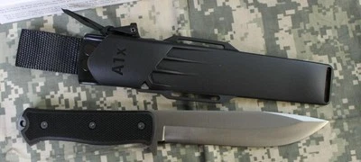 Cuchillo fijo Fallkniven A1X, funda Zytel negra, hoja de acero laminado CoS, ¡NUEVO!! Foto 1 de 4