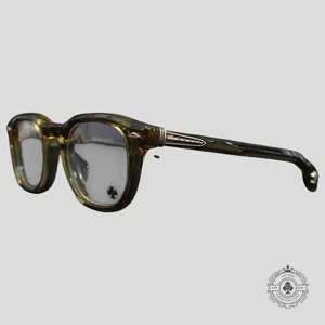Chrome Hearts Chirp Chirp Glasses in Olive/Silver - Picture 1 of 6