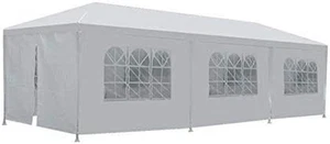 10'X30' White Outdoor Gazebo Canopy Wedding Party Tent 8 Removable Walls -8 Part - Picture 1 of 12