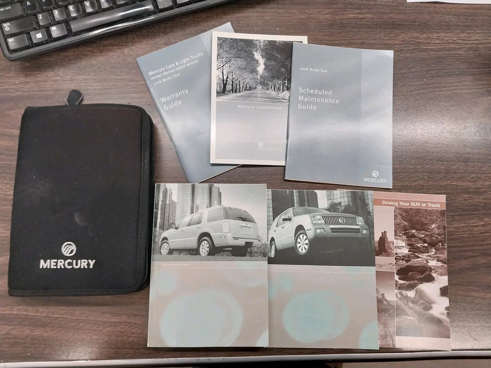 Guía del usuario Mercury Mountaineer 2008 con estuche original con cremallera manual OEM Foto 1 de 3