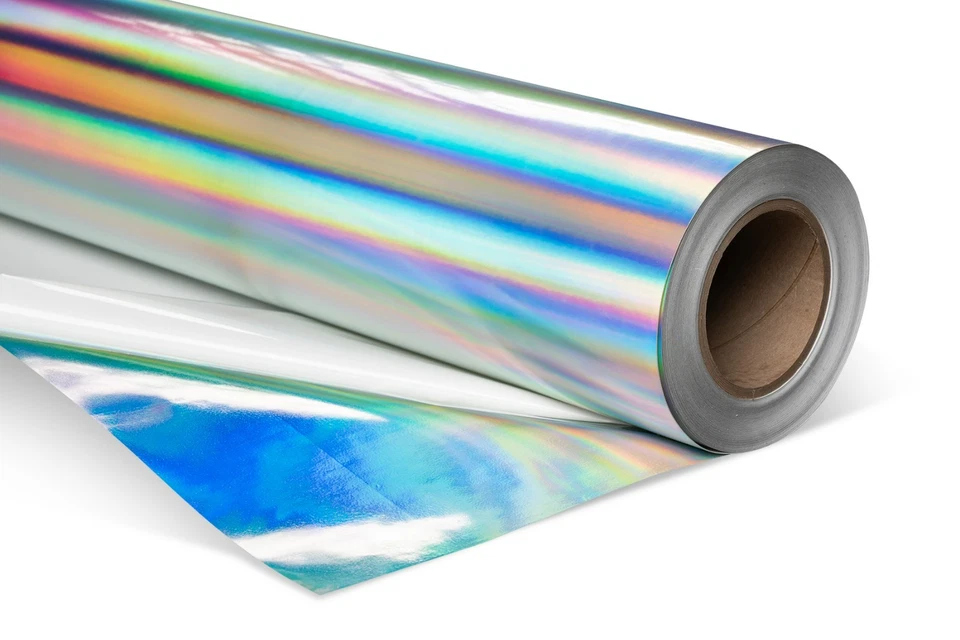 6.0mil Rainbow Holographic Neo Chrome Vinyl Film Long Lasting For Stickers Decal - Image 1 of 4