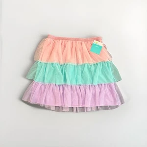 Way To Celebrate Mesh Skirt Multi Pastel Tiered Holiday Easter Girls XXL 18 NEW - Picture 1 of 7