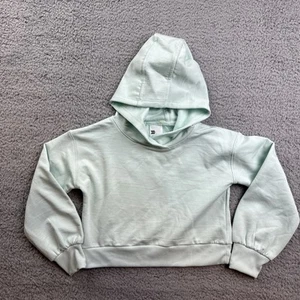 All in Motion Girl's Size XS (4-5) Cozy Fleece Hoodie Sweatshirt Mint Green - Picture 1 of 6