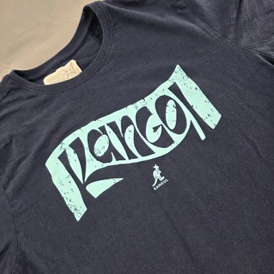 Camiseta Kangol From The Jump Born azul britânica tamanho GG - Imagem 1 de 4