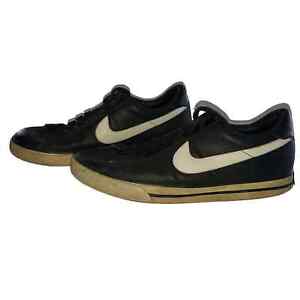 Nike Sweet Classic Legacy Leather Sneakers Mens 10.5 Black White