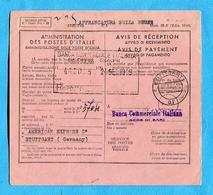 1949 AVVISO RICEVIMENTO ESTERO Mod.23-E Ediz.1946 (223695) - Imagen 1 de 1