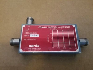 Narda 3043B-10 Coaxial Directional Coupler 1.7-4.2GHz Microwave Type-N(f) -10dB - Picture 1 of 6