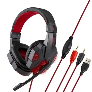 830MV 3.5mm Wired Headphones Stereo Gaming Headset Esports Earphones LED Light - Picture 1 of 14