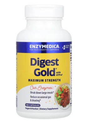 Enzymedica Digest Gold con ATPro 180 cápsulas enzima digestiva fresca Foto 1 de 2