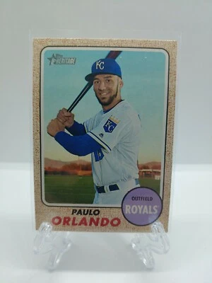 2017 Topps Heritage #276 Paulo Orlando Royals - Image 1 of 2