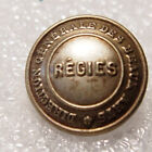 BOUTON " REGIE DIRECTION DES BEAUX ARTS "  PM  15 mm cuivre argent 
