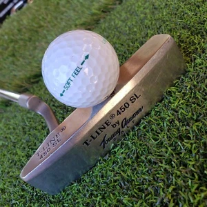LH Tommy Armour T-Line 450 SL Putter 35" Steel Alignment Top Left-hand Vtg  - Picture 1 of 11